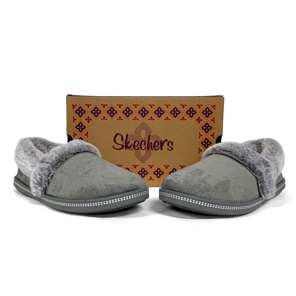 Skechers Womens Cozy Campfire Team Toasty Slippers Sz 10  New $48 Charcoal Grey